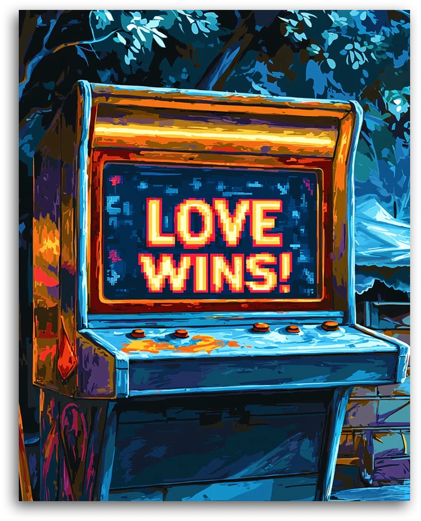 Love Wins Arcade - Paint by Numbers