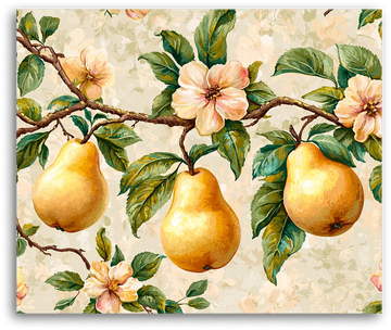A Blooming Pear Tree Branch - Paint by Numbers