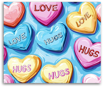A Candy Heart Delight - Paint by Numbers
