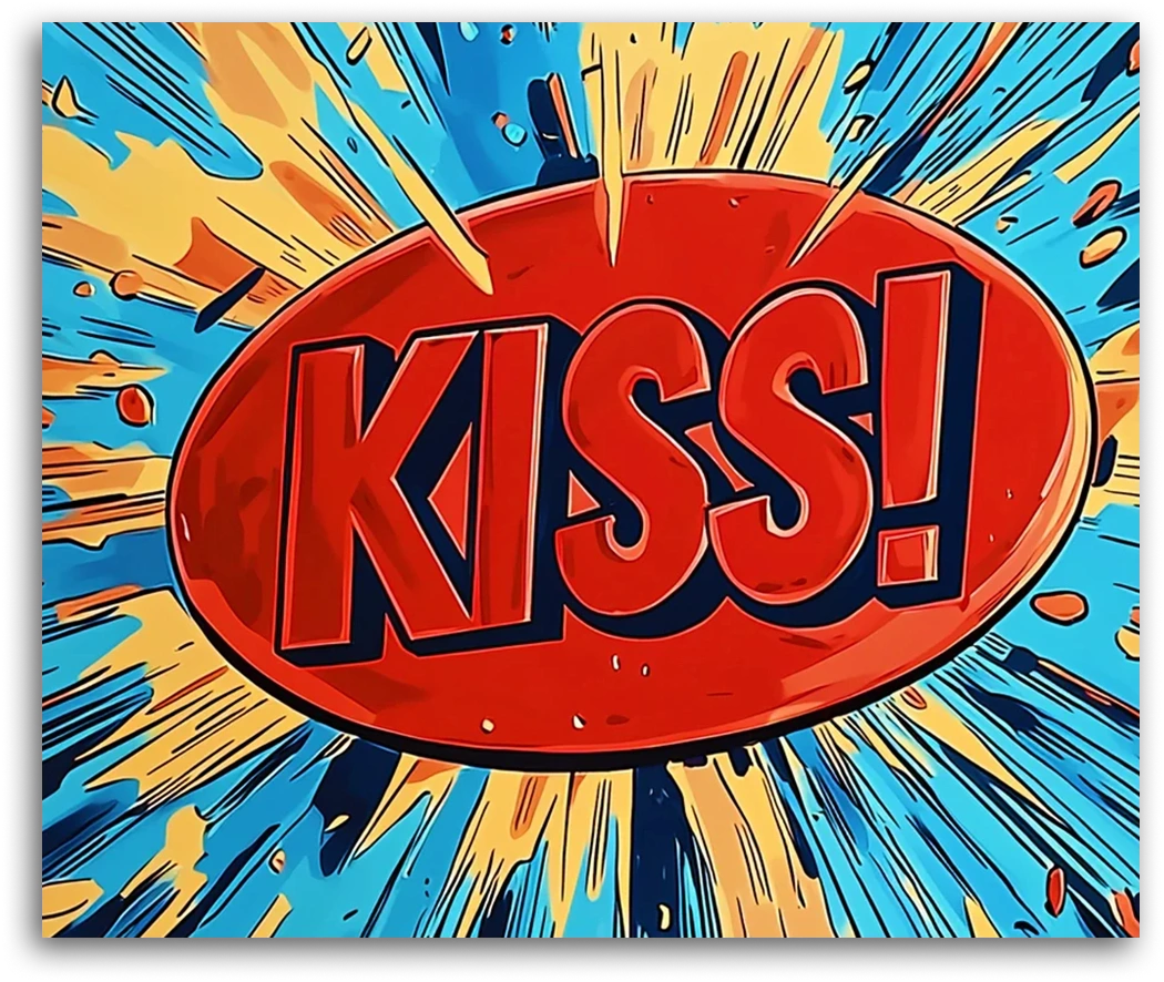A Kiss Explosion - Paint by Numbers