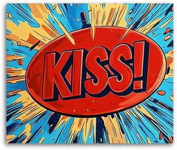 A Kiss Explosion - Paint by Numbers