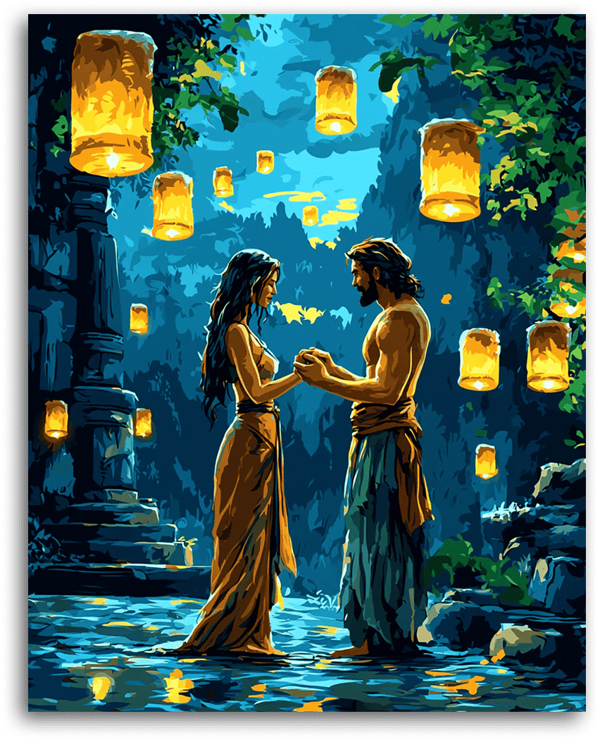 A Magical Night with a Loved One - Paint by Numbers