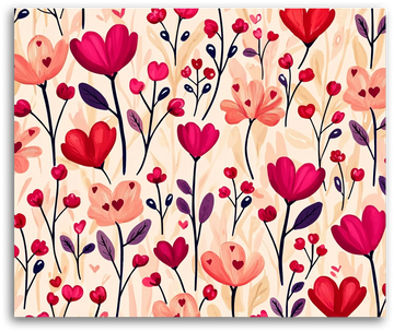 A Meadow of Loving Blooms - Paint by Numbers