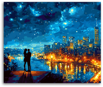 A Night of City Lights - Paint by Numbers