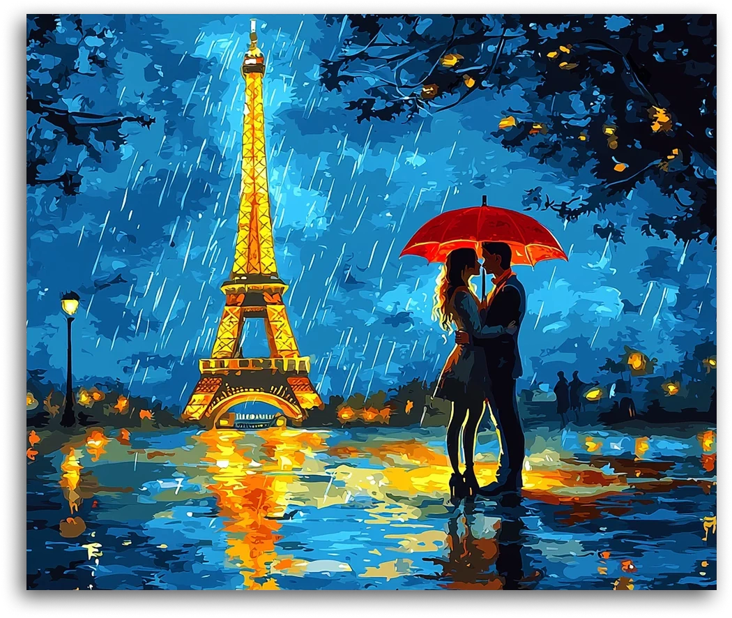 A Parisian Evening - Paint by Numbers