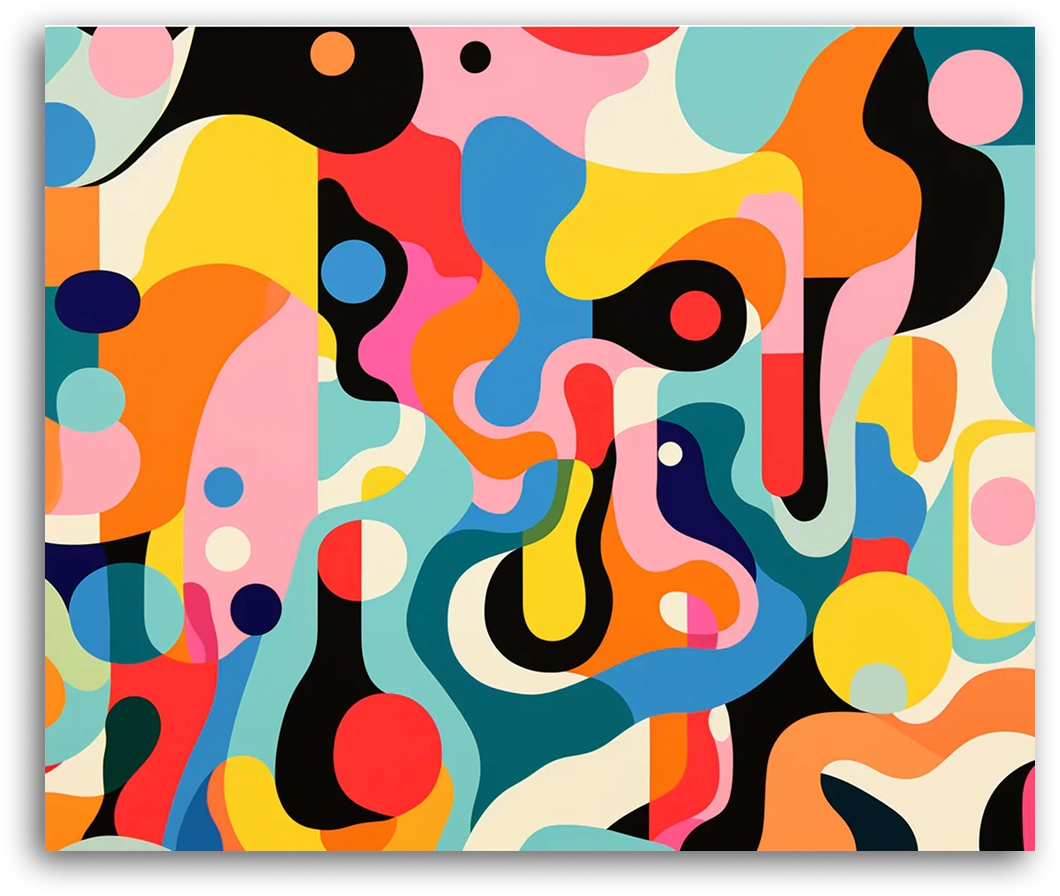 A Psychedelic Color Swirl - Paint by Numbers