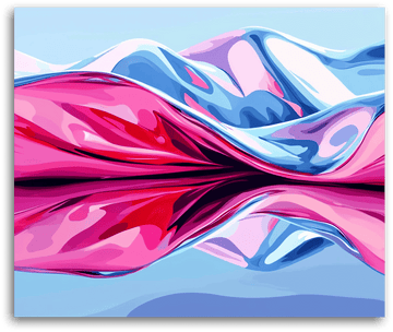 A Wavy Dreamscape - Paint by Numbers