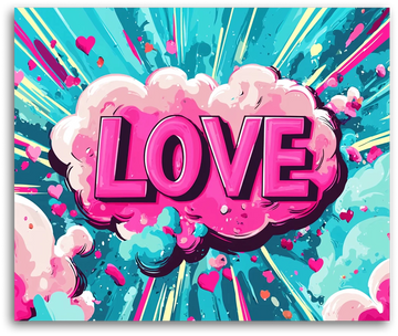 Glistening Love Heart - Paint by Numbers