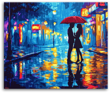 Rainy Night Romance - Paint by Numbers
